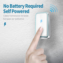 Timbre inalámbrico VeryHome, botón autoalimentado a prueba de agua, juegos de timbre de puerta inteligente, bienvenida para el hogar, receptor de carillones para casa al aire libre