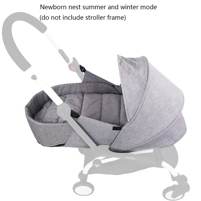 Kinderwagen Neugeborenen Nest Sommer Version Schlafsack Kinderwagen Zubehör Für Babyzen Yoyo Yoyo+ Yoya Sommer und Winter Korb