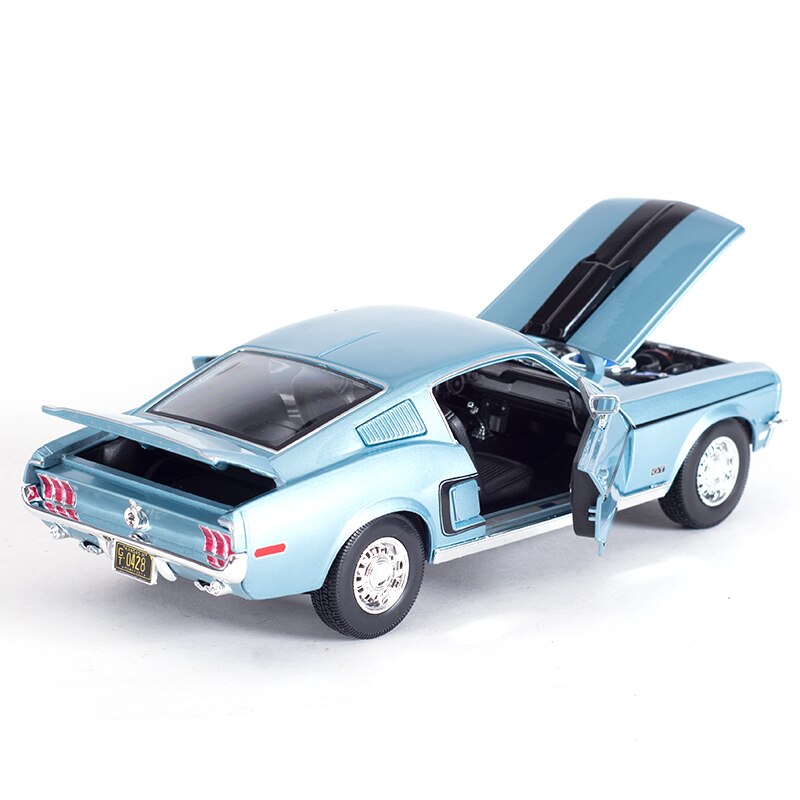 Maisto 1:18 1968 Ford Mustang GT Cobra Jet Sportwagen Statische Simulation Druckgussfahrzeuge Sammlermodell Auto Spielzeug