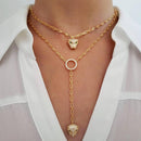 european fashion women jewelry cool animal leopard jaguar pendant choker Y lariat long lady necklace