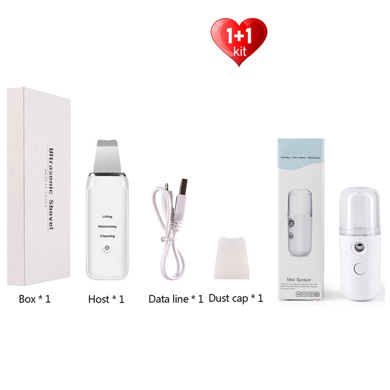 Cavitation Peeling Facial Cleaning Ultrasonic Skin Scrubber Deep Clean Ultrasonic Exfoliating Spa Scraper to Remove Blackheads