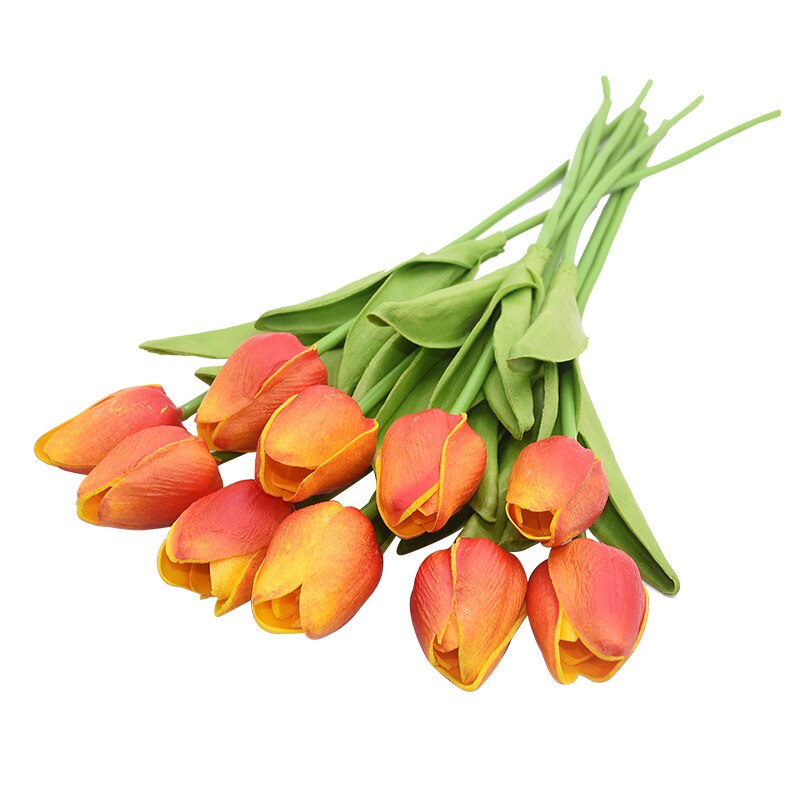 20pcs Mix Tulip Artificial Flower Real Touch Artificial Bouquet Fake Flower for Wedding Decoration Flowers Home Garden Decor