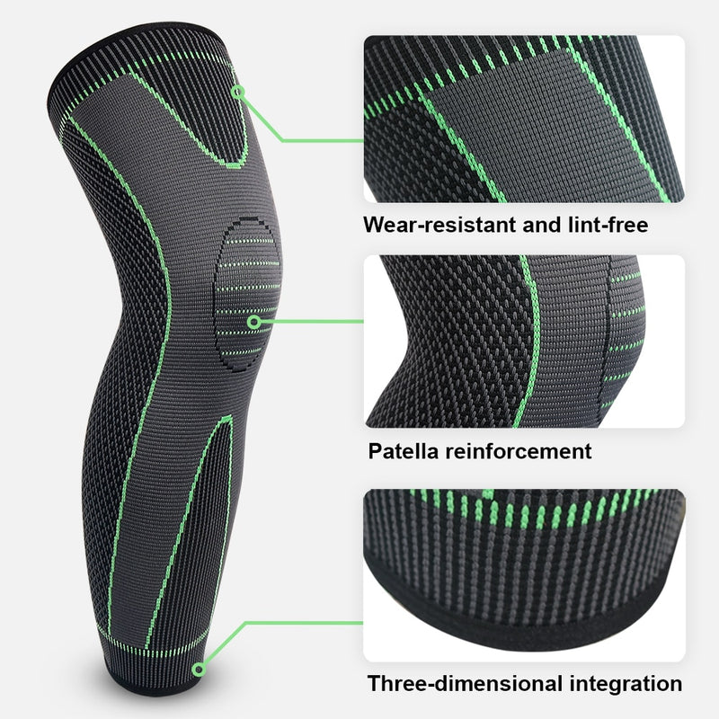 SKDK Warmth Sports Knee Brace Long Sleeve Cycling Running Workout Gym Sports Knee Pad Fitness Compression Knee Support