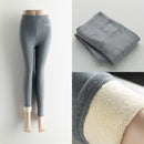 GCAROL Damen-Leggings aus dickem Fleece mit hoher Taille und Buchstaben, Stretch, Winter, nahtlos, Fitness, kann unter Null getragen werden