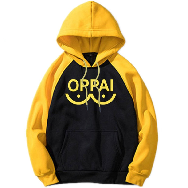 Nuevo Anime One Punch man Saitama Oppai Sudadera con capucha mujeres hombres sudadera con capucha Cosplay disfraz nuevo empalme Hip Hop Pullover 2020