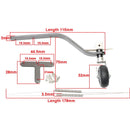 1Set Carbon Fiber Tail Wheel Assembly Landing Gear Bracket Kits for 26CC/50CC/100CC Gasoline Engine Fixed Wing RC Airplane Model