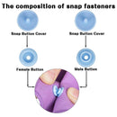 360 Sätze T5-Kunststoffdruckknopf mit Druckknöpfen, Zange, Werkzeugsatz und Organizer-Behältern, Druckknöpfe einfach auszutauschen, DIY-Familienschneider