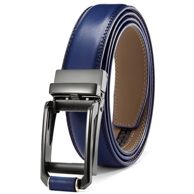 JACNAIP Ratchet Leather Mens belt Cowhide Jeans Multicolor Automatic adjustable Belts Metal Buckle Belts for Men ремень мужской