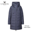 GASMAN 2022, chaqueta larga acolchada de invierno para mujer, abrigo grueso para mujer, Parka con capucha, ropa de algodón de marca cálida para mujer, M-180 de invierno