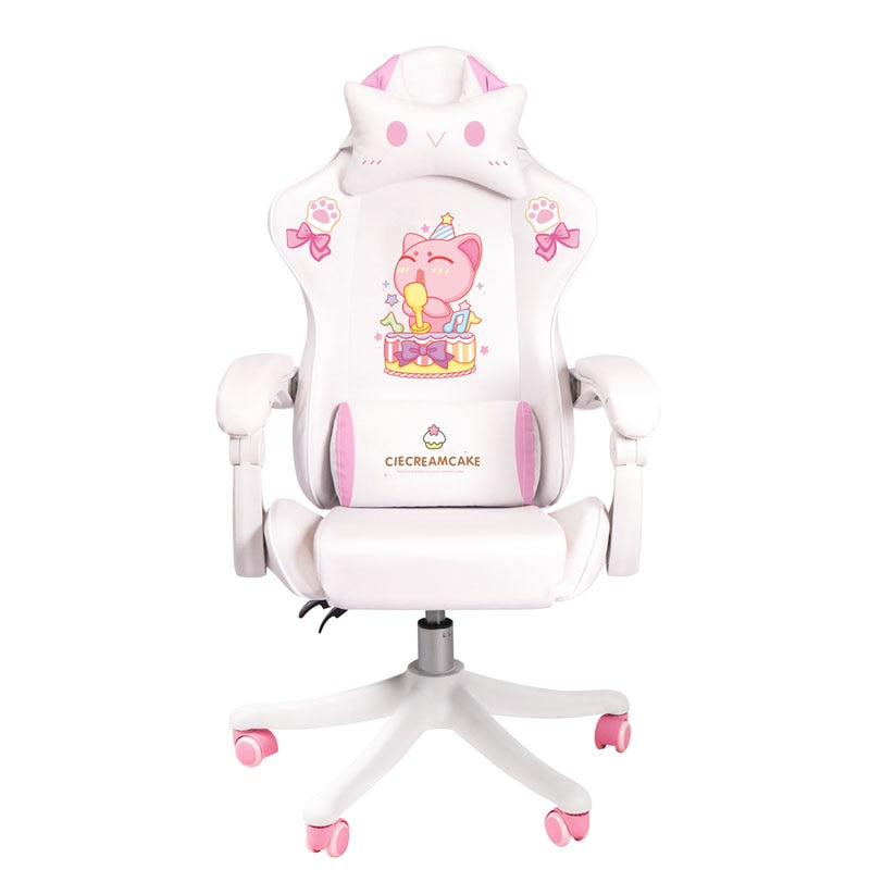 Pink Magic Gaming Chair Girl Game Competitive Rotating Chair Home Liftable Computer Chair Fashion Comfortable Anchor Live Chair