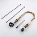 Grifo nuevo Smesiteli, cabezal rociador extraíble Invisible, doble orificio, manija única, grifo mezclador para fregadero de cocina de latón macizo frío y caliente