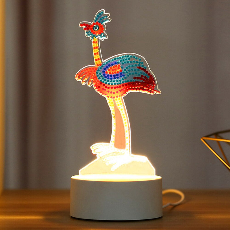 Nueva lámpara DIY LED diamante pintura noche luz mariposa punto de cruz forma especial diamante bordado hogar boda decoración