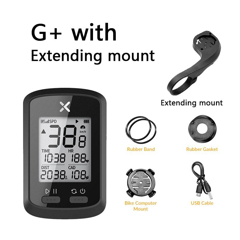 XOSS Bike Computer G+ Wireless GPS Speedometer Waterproof Road Bike MTB Bicycle Bluetooth ANT+ with Cadence Cycling Computers