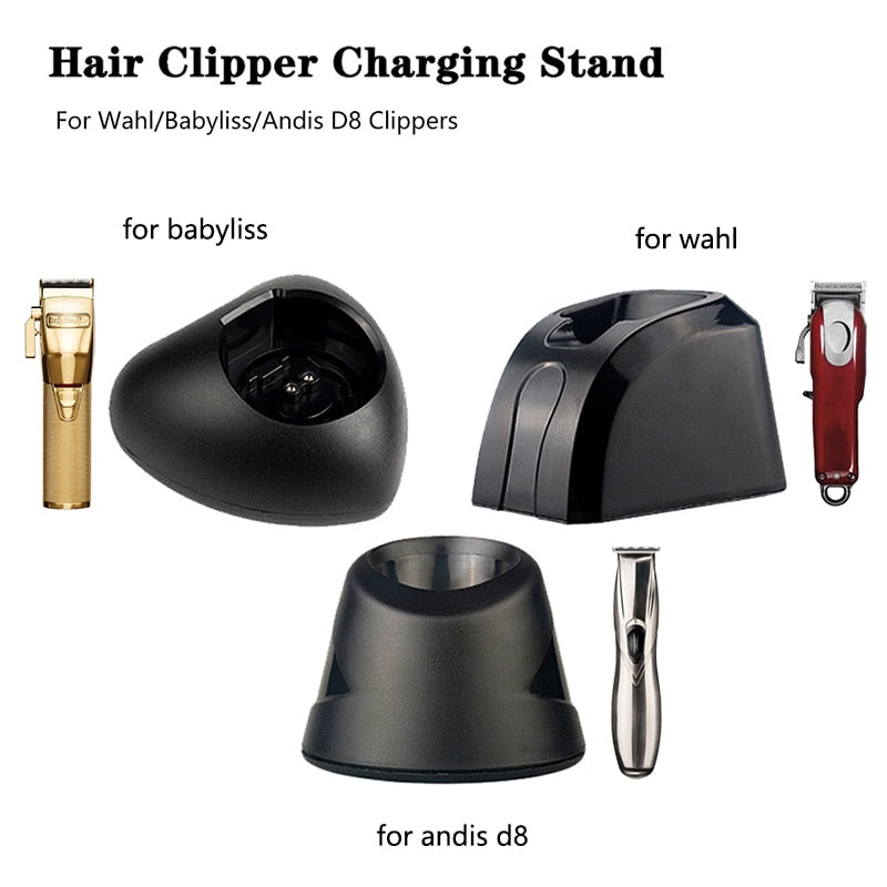 For Wahl/Andis D8/Babyliss Hair Clipper Charging Dock Barber Electric Trimmer Charging Stand Apply To Magic,Senior,D8,Skeleton
