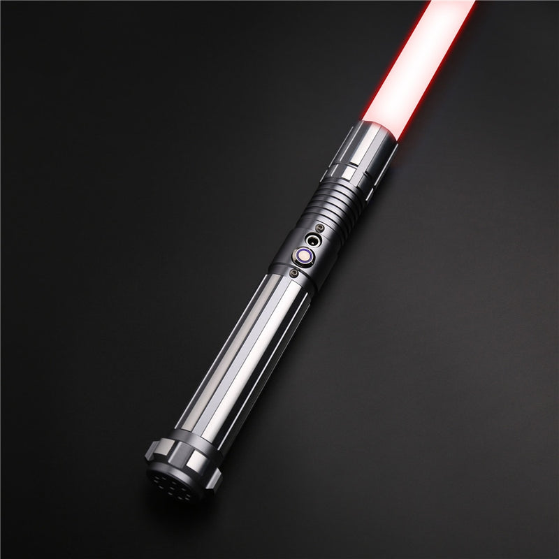 TXQsaber TS015 Balck RGB sable de luz 82cm Dueling Blade Force FX sable de luz con sonido y luz LED mango de Metal FOC x-mas Juguetes