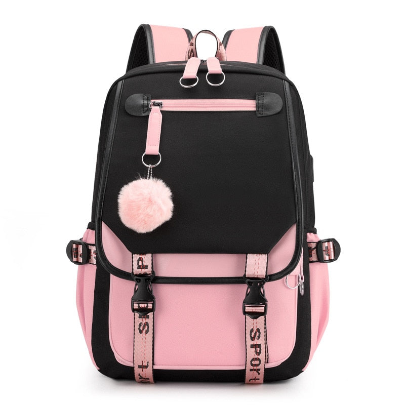 TikTok Backpack Luminous School Bags For Teenagers Boys Girls Laptop Backpack Large Capacity Travel Mochila Escolar