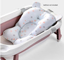 Baby Bath Cushion Portable Newborn Bath Anti-Slip Cushion Seat Infant Floating Bather Bathtub Pad Shower Support Mat Security