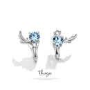 Thaya Solid 925 Sterlings Silver Cute Korean Girls Earings Clip Earrings For Women Engagement Gift Fine Jewerlry