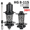 Koozer XM490 Hubs 4 rodamientos MTB Mountain Bike Hub delantero trasero QR o Thru 28/32/36 agujeros disco freno bicicleta Hub 8 9 10 11 12 velocidades