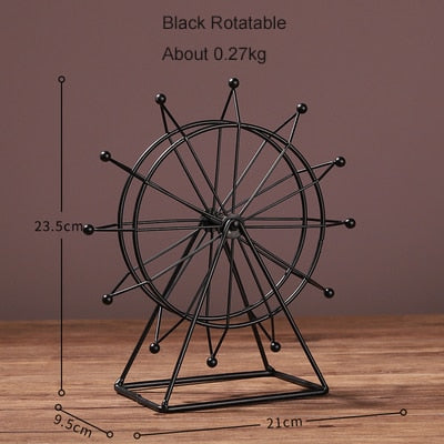 Home Decoration Crafts Accessories Simple Modern Room TV Cabinet Wine Cabinet Decoration Rotating Ferris Wheel Small Decorations