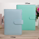 MINKYS Macaroon Color A6/A5 PU Leather DIY Binder Notebook Cover Diary Agenda Planner Bullet Cover School Stationery