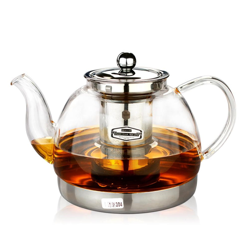 Hitzebeständige Teekanne aus Glas, elektromagnetischer Ofen, multifunktionaler Teekanne, Induktionsherd, Wasserkocher