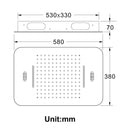 Bluetooth Music LED Shower Systems Tap Rain Shower Set Waterfall Bathroom Faucet Thermostatic Concealed Mixer Shower Head Chrome