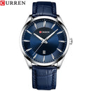 CURREN Quartz Watches for Men Leather Strap Male Wristwatches Top Luxury Brand Business Men&