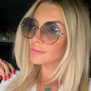 Gafas de sol redondas de gran tamaño para mujer