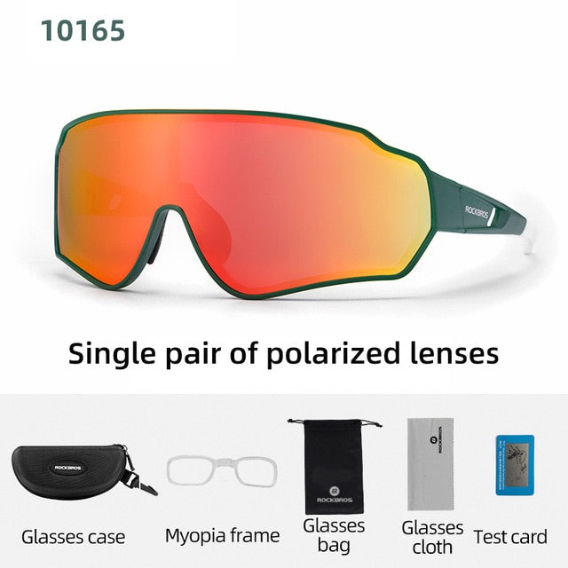 Gafas de ciclismo polarizadas ROCKBROS, gafas transparentes para bicicleta, gafas UV400 para deportes al aire libre, gafas de sol para hombres y mujeres, gafas de sol para ciclismo