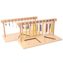 Montessori Teaching Math Toys Digitals Numbers 1-20 Hanger And Color Beads Stairs for Ten Board Preschool School Training Toys