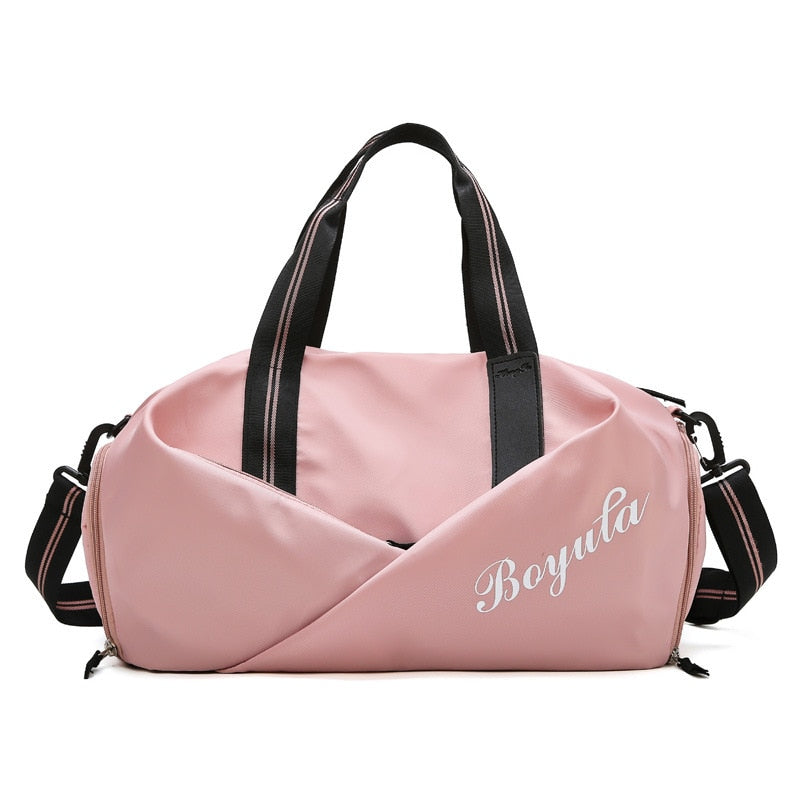 Bolsa De gimnasio para mujer, bolso deportivo para Fitness, Bolsas De entrenamiento para zapatos, esterilla De Yoga seca y húmeda para mujer, mochila deportiva