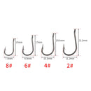 100pcs Coating High Carbon Stainless Steel Micro Barbed Fish Hook Carp Fishing Hooks 8009 Fishing Tool Accessories