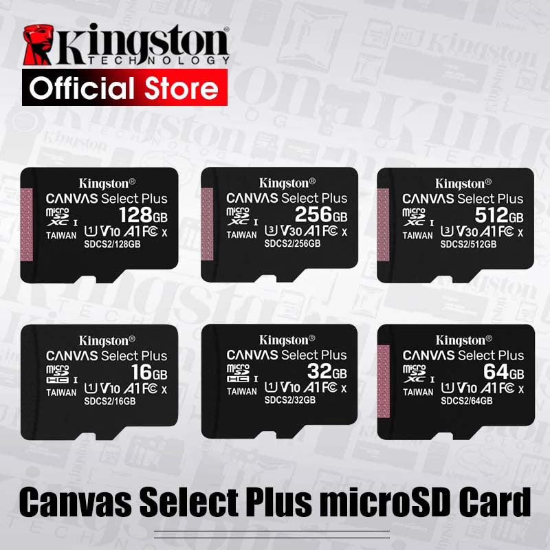 Kingston Micro SD-Karte Speicherkarte Klasse 10 Karte SD-Speicher 128 GB 32 GB 64 GB 256 GB 16 G SD/TF-Flash-Karte 8 G 512 G microSD für Telefon