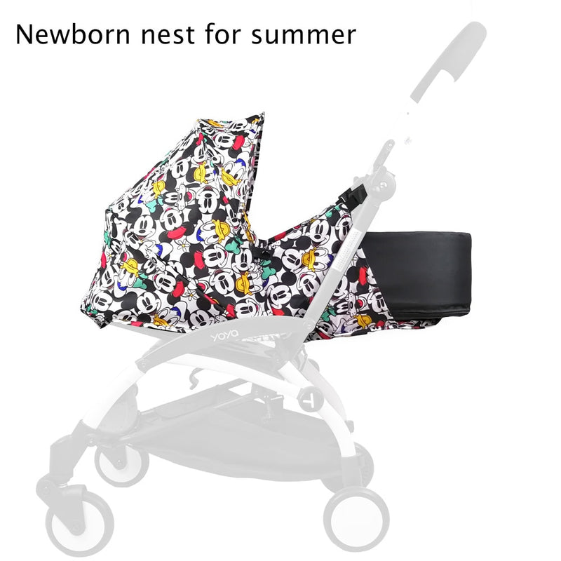 Kinderwagen Neugeborenen Nest Sommer Version Schlafsack Kinderwagen Zubehör Für Babyzen Yoyo Yoyo+ Yoya Sommer und Winter Korb