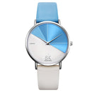 SK Luxury Leather Watches Women Creative Fashion Quartz Watches For Reloj Mujer 2019 Ladies Wrist Watch SHENGKE relogio feminino
