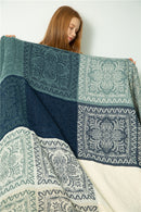 Mediterranean American chenille sofa cushion Colorful Bohemian Chenille Plaids Sofa Large Cobertor Blanket With Tassel