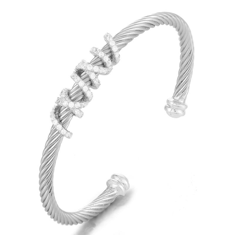 GODKI, brazalete apilable de lujo a la moda para mujer, boda, circonita cúbica completa, cristal CZ Dubai, Color plata, pulsera de fiesta 2022