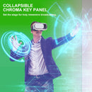 PYNSSEU 150cm*200cm Background Collapsible Green Screen Chromakey Backdrop Pull-up Stand For YouTube Video Game Virtual Studio