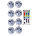 Battery Operated LED Underwater Lights Remote 13 Colors Submersible Light RGB Tea Lamp for Weeding Xmas Valentine&