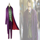 high-quality Heath Ledger Cosplay Suit Halloween mens Movie The Dark Knight Joker Costume Purple Jacket Full sets