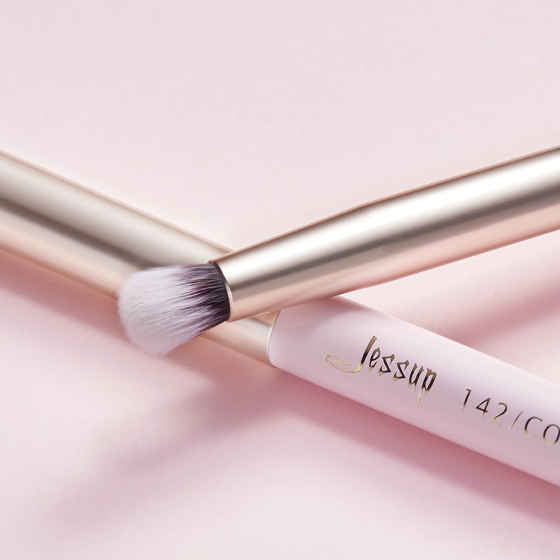 Jessup Make-up-Pinsel Professionelles Make-up-Pinsel-Set Foundation Eyeshadow Blender Powder Blush 15pcs Tool Kits Ziegenhaar