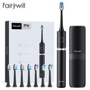 Cepillo de dientes eléctrico Fairywill P11 E11 2056 T9 cepillo de dientes blanqueador ultrasónico con 5 modos de carga inalámbrica temporizador inteligente