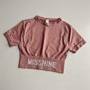 Peeli Short Sleeve Gym Top Sports Shirt Women Yoga Top Fitness Cropped Top Sport Running Active Wear Breathable Workout T-Shirts