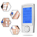 Rechargeable 16 Modes Electronic Pulse Massager EMS TENS Unit Muscle Stimulator Pain Relief Therapy with 12pcs Electrode Pads