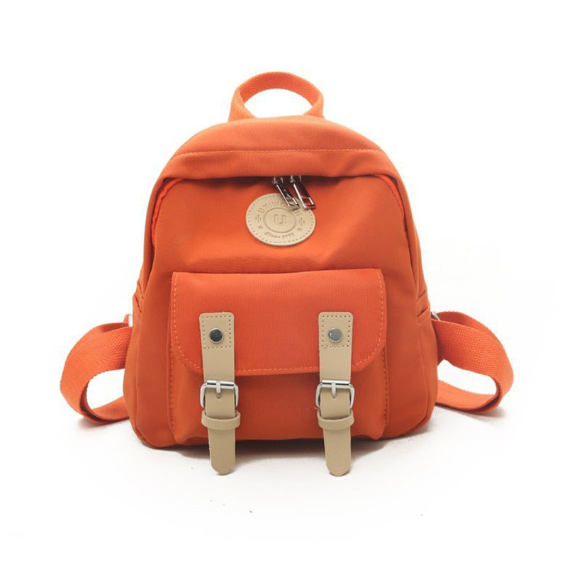 Backpack Women Small Teenage School Bag Fashion New High Quality Zipper Female Backpacks Double Belt Mini Shoulder Bags Travel