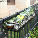 Hanging Rack Organizer Flower Pot Storage Basket Rack Closet Holders Balcony Rail Planter Shelf Fence Railing Flower Pots Holder