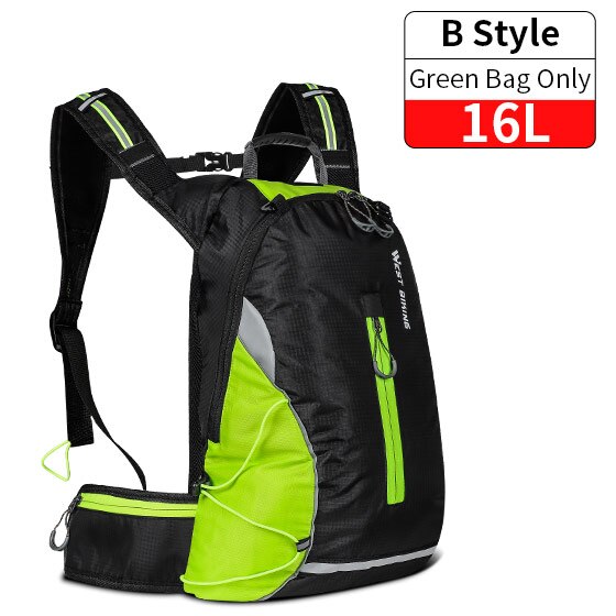 Bolsa de bicicleta ultraligera WEST BIKING, mochila deportiva impermeable portátil de 15L, bolsa de escalada para senderismo al aire libre, mochila para bicicleta de ciclismo