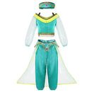 MUABABY Arabian Princess Dress Up Girl Aladdin Fancy Costume Children Photography Halloween Party Outfit Clothes