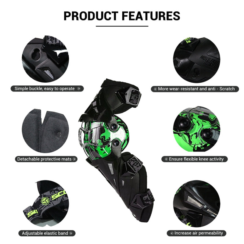 Scoyco Motorcycle Knee Pad Men Protective Gear Knee Gurad Knee Protector Rodiller Equipment Gear Motocross Joelheira Motor